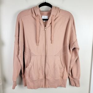 Aerie Offline Camel Tan Full Zio Hooded Jacket